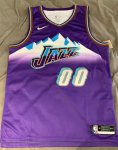 NBA 00 Clarkson Jazz Maillot Retro Violet